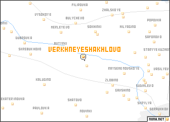 map of Verkhneye Shakhlovo