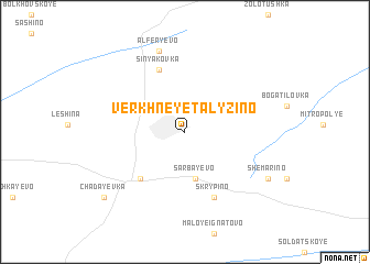 map of Verkhneye Talyzino