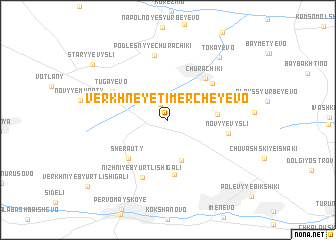 map of Verkhneye Timercheyevo