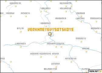 map of Verkhneye Vysotskoye