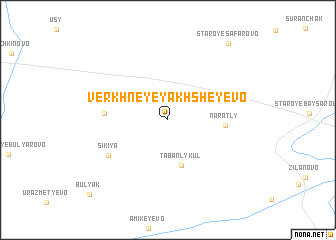 map of Verkhneye Yakhsheyevo