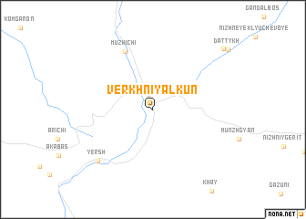 map of Verkhniy Alkun