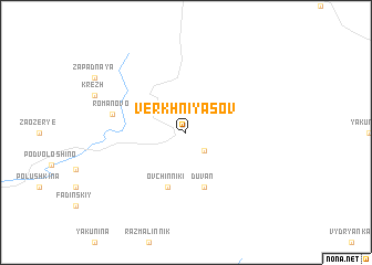 map of Verkhniy Asov