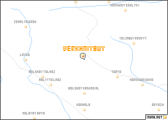 map of Verkhniy Buy