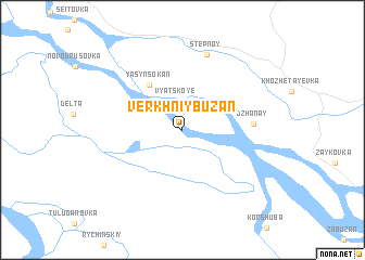 map of Verkhniy Buzan