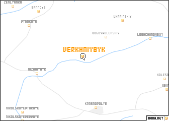 map of Verkhniy Byk
