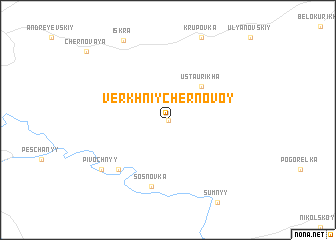 map of Verkhniy Chernovoy