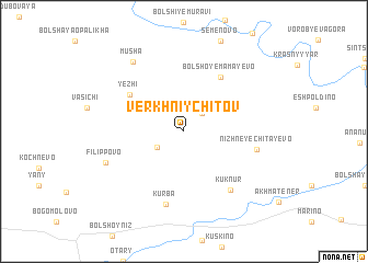 map of Verkhniy Chitov