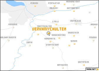 map of Verkhniy Chul\