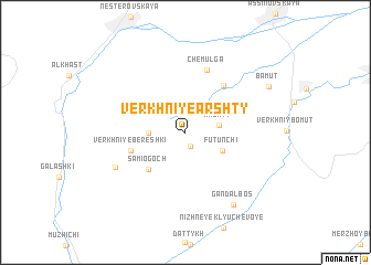 map of Verkhniye Arshty