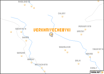 map of Verkhniye Chebyki