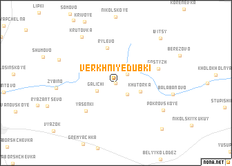 map of Verkhniye Dubki