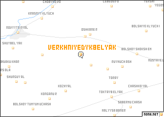 map of Verkhniy Edyk-Belyak