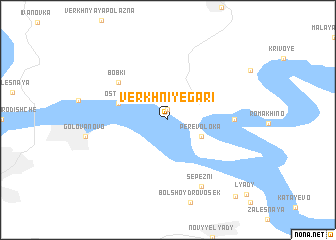 map of Verkhniye Gari