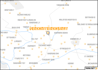 map of Verkhniye Irkh Sirmy