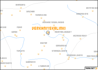 map of Verkhniye Kalinki