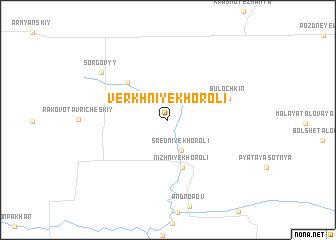 map of Verkhniye Khoroli