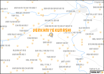 map of Verkhniye Kunashi