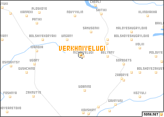 map of Verkhniye Lugi