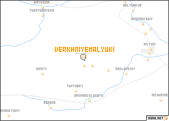 map of Verkhniye Malyuki