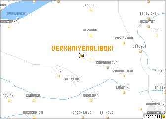 map of Verkhniye Naliboki