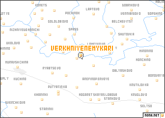 map of Verkhniye Nemykari