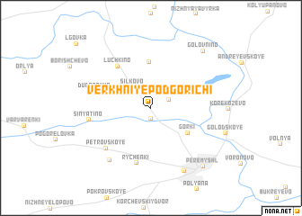 map of Verkhniye Podgorichi