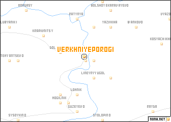map of Verkhniye Porogi
