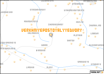 map of Verkhniye Postoyalyye Dvory