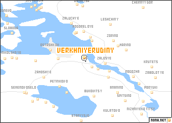 map of Verkhniye Rudiny