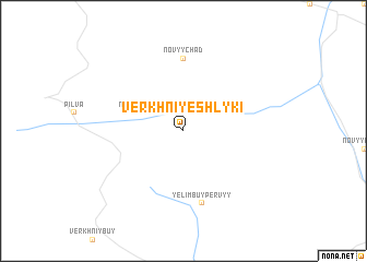 map of Verkhniye Shlyki
