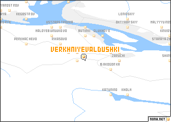 map of Verkhniye Valdushki