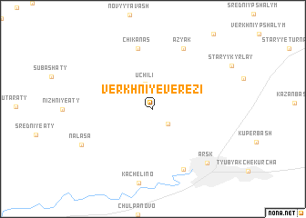 map of Verkhniye Verezi