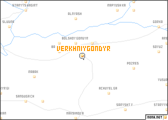 map of Verkhniy Gondyr\