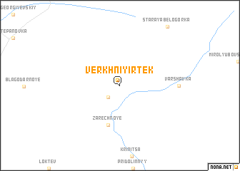 map of Verkhniy Irtek