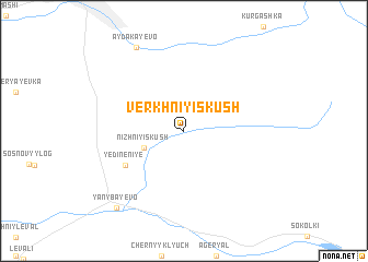map of Verkhniy Iskush