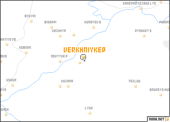 map of Verkhniy Kep