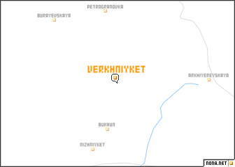 map of Verkhniy Ket