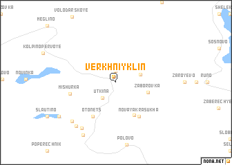 map of Verkhniy Klin