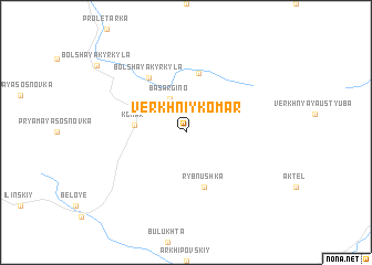 map of Verkhniy Komar