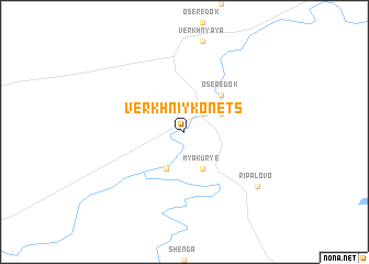 map of Verkhniy Konets