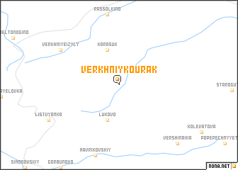 map of Verkhniy Kourak