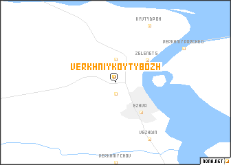 map of Verkhniy Koyty-Bozh