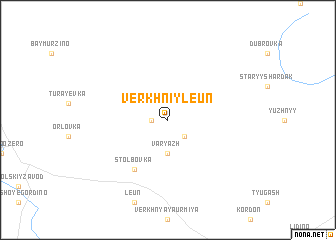 map of Verkhniy Leun