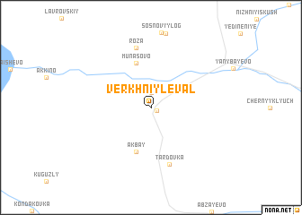 map of Verkhniy Leval\