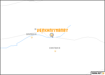 map of Verkhniy Manay