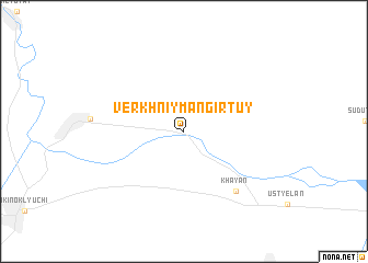 map of Verkhniy Mangirtuy