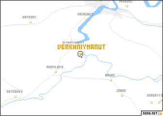 map of Verkhniy Manut