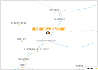 map of Verkhniy Mityakin