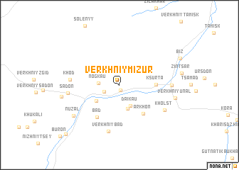 map of Verkhniy Mizur